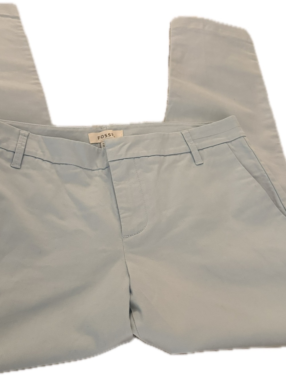 Vintage Fossil Pale Blue Women's Chino Pants NWOT